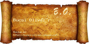 Bucsi Olivér névjegykártya